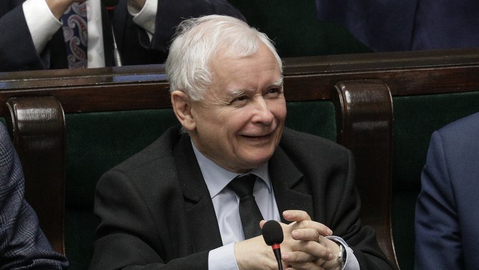 Warszawa 12.05.2022. 54. Posiedzenie Sejmu IX kadencji. Glosowania. N/z Jaroslaw Kaczynski.