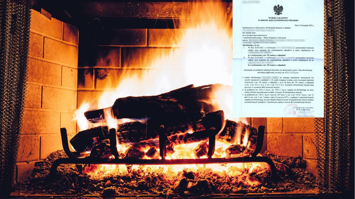 Wyrok sądu za palenie śmieciami w domu