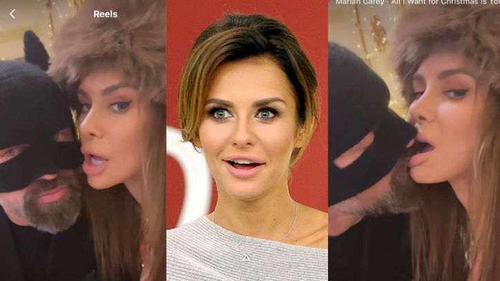 Natalia Siwiec obdarowuje męża namiętnym buziakiem na imprezie wigilijnej