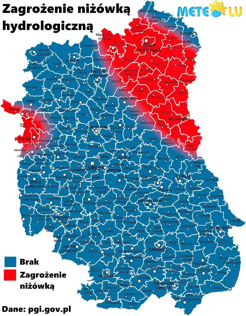 Mapa niżówki