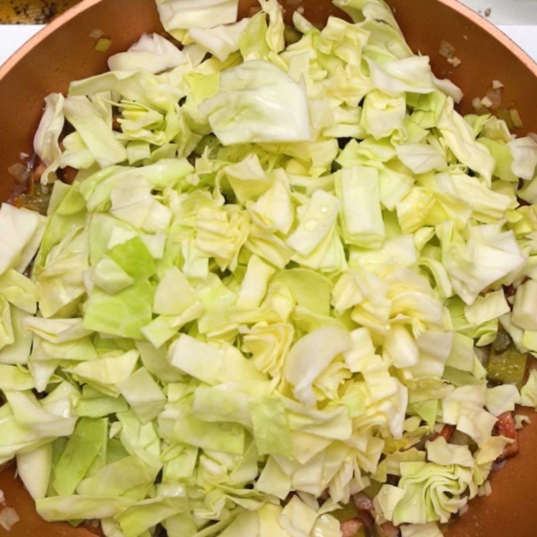 The filling for the pouches will include, among other things, cone cabbage.