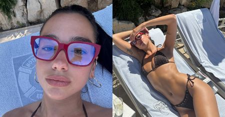Dua Lipa w przerwie od koncertowania eksponuje smukłą sylwetkę w bikini. Jest ogień?