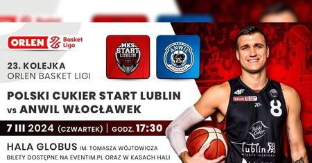 Start Lublin zmierzy się z liderem tabeli, Anwilem Włocławek. Wygraj bilety na mecz!
