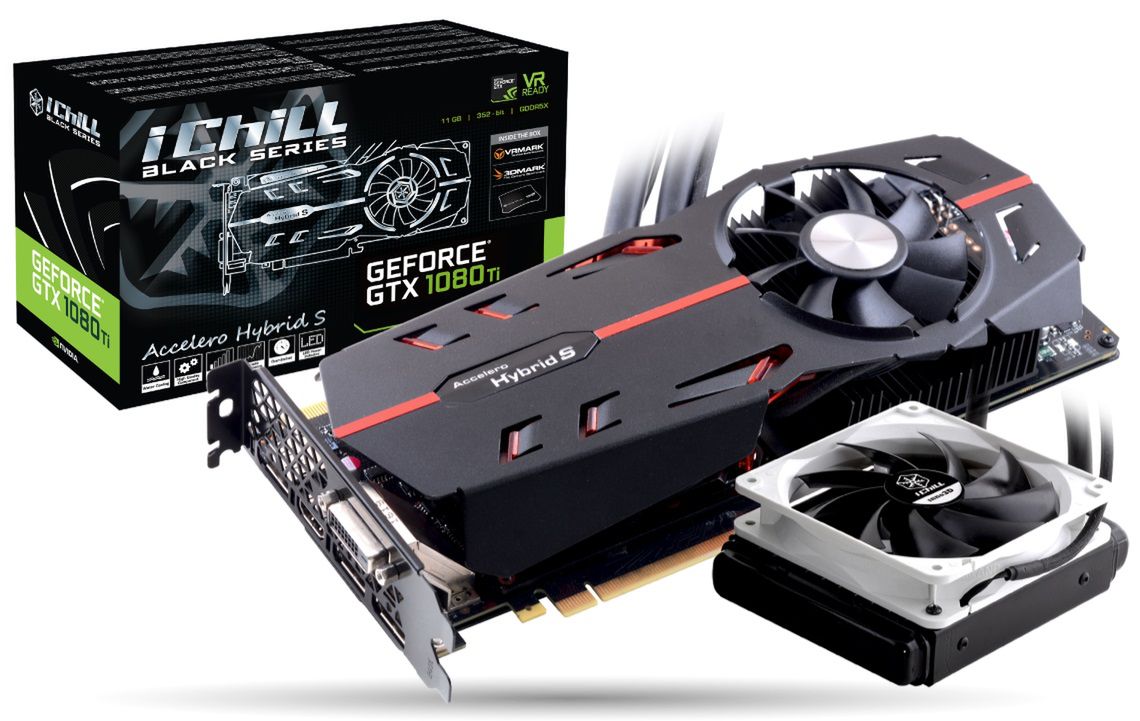 Karta graficzna Inno3D iChill GeForce GTX 1080Ti z chłodzeniem hybrydowym 2