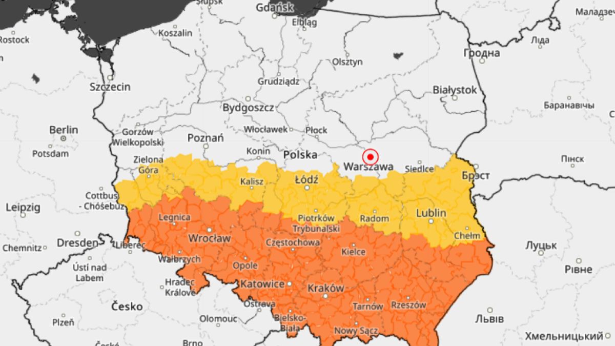 Ostrzeżenia IMGW przed burzami