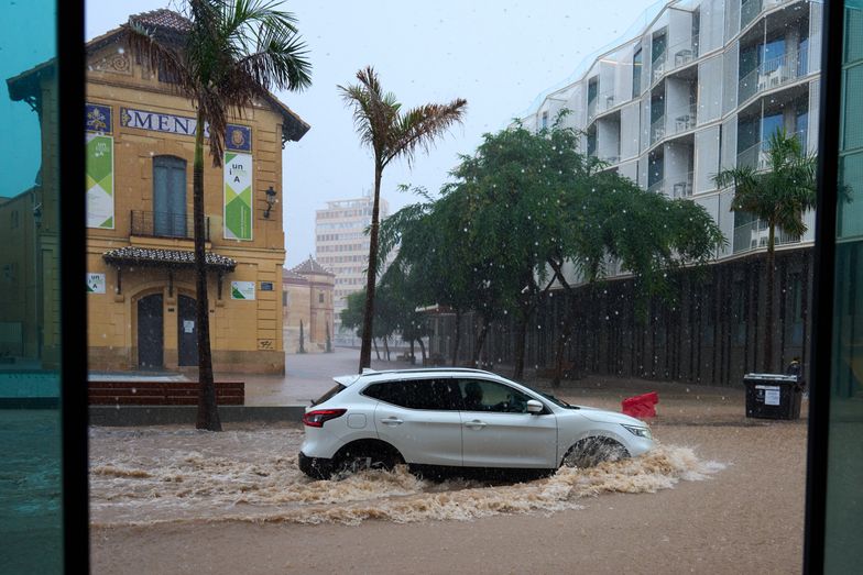 Malaga "pod wodą". Kolejna powódź w Hiszpanii