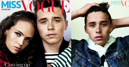 Syn Beckhama na okładce "Miss Vogue" (ZDJĘCIA)