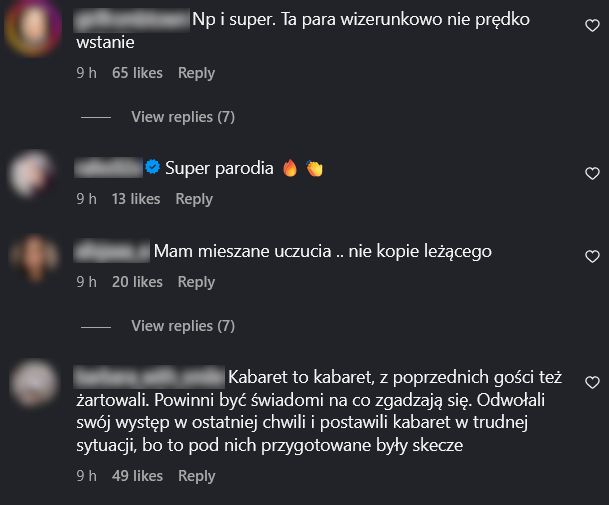 Komentarze na temat skeczu o Kaczorowskiej i Rogacewiczu