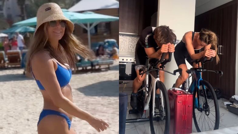 Małgorzata Rozenek chwali się ZABÓJCZĄ figurą w bikini na plaży w Dubaju. Treningi z Robertem Karasiem jej służą? (FOTO)