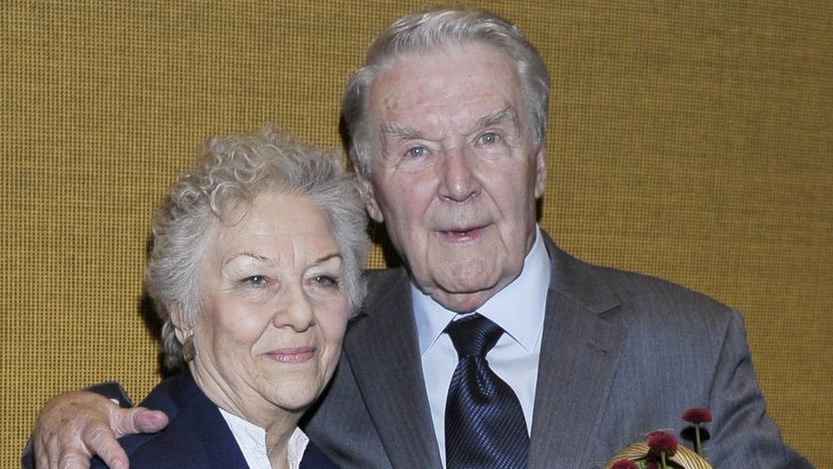 Wanda Majerówna i Leonard Pietraszak w 2015 r.
