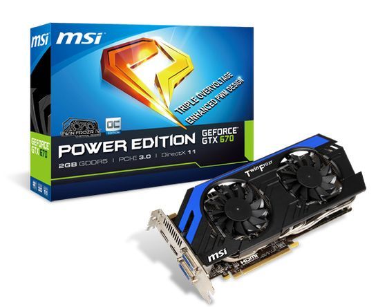 MSI GeForce GTX 670 Power Edition OC karta graficzna opakowanie zdjęcie