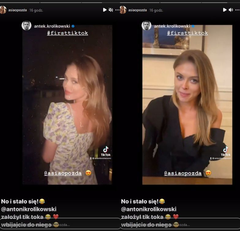 Antek Królikowski podarował Joannie Opoździe miłosny filmik