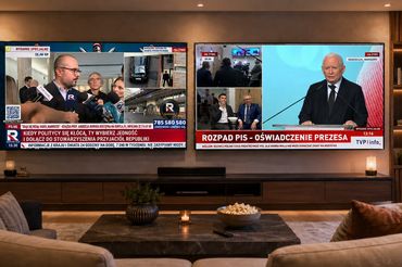 Paski Republiki i TVP Info o rozłamie w PiS