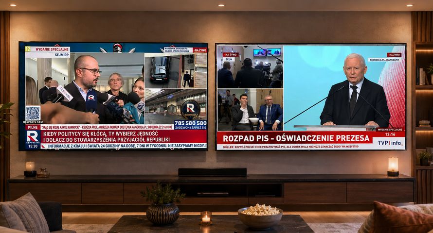Specjalny apel Republiki po rozłamie w PiS. Popcorn w TVP Info
