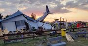 Samolot spadł na hangar na lotnisku w Chrcynnie. Są ofiary