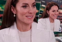 Księżna Kate w białej marynarce. Wcale nie jest droga