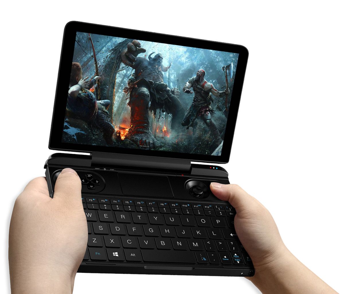 GPD Win max z oficjalną stroną produktu. Poznaliśmy techniczne szczegóły małego mocarza do gier 5