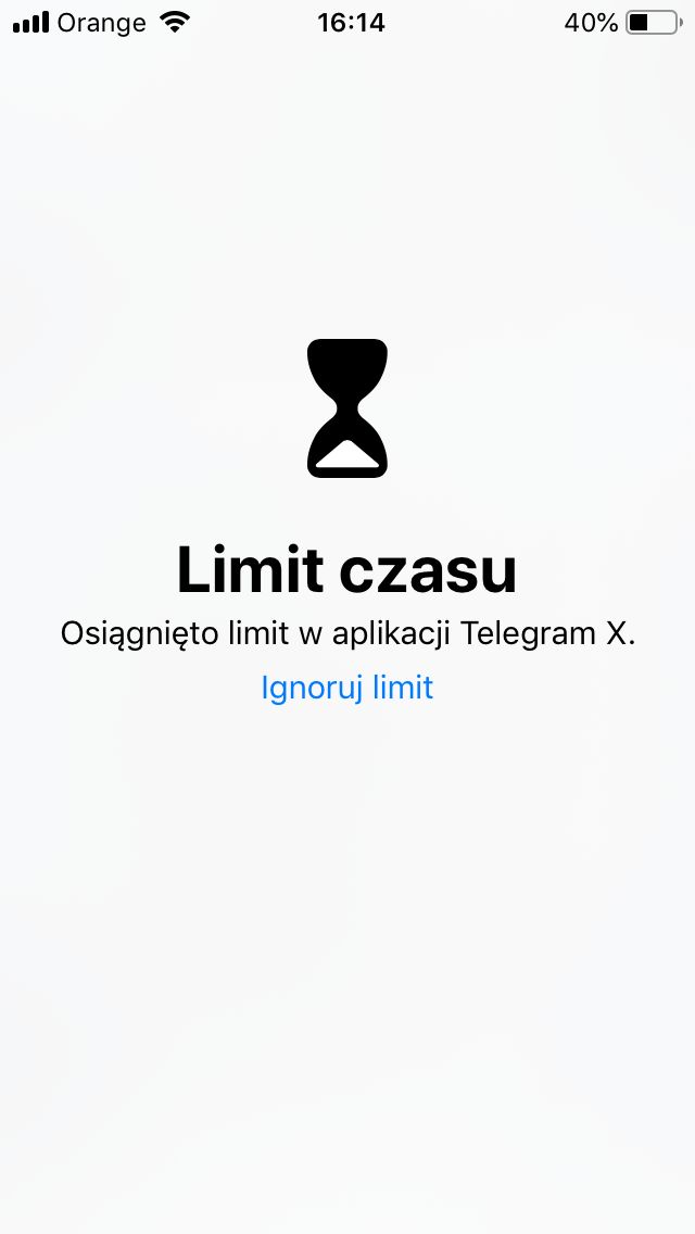 Tak iOS informuje o blokadzie i... umożliwia jej ominięcie.