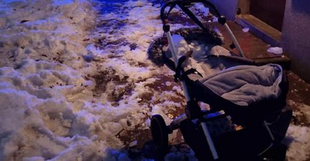 Dramat w Częstochowie. Wyszedł z wózkiem na spacer w ślizgawicę