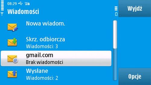 Nokia Messaging w modelu N97 4