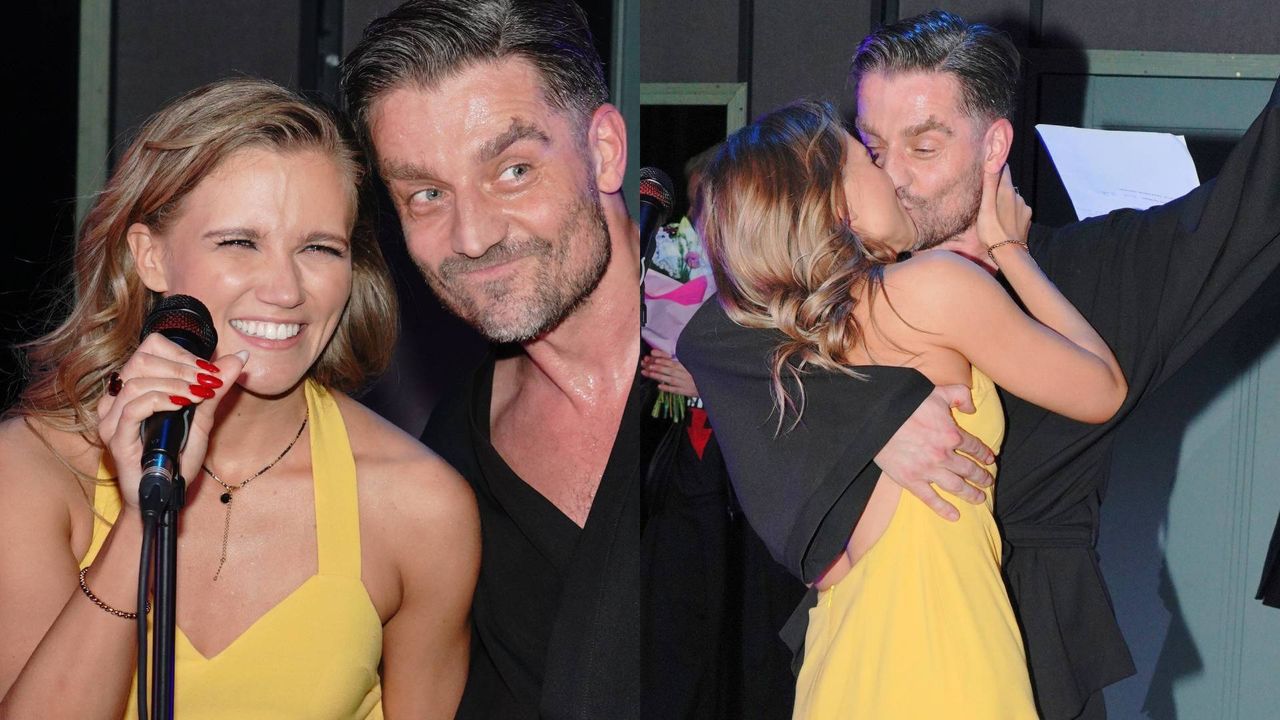 Kaczorowska i Rogacewicz na premierze spektaklu