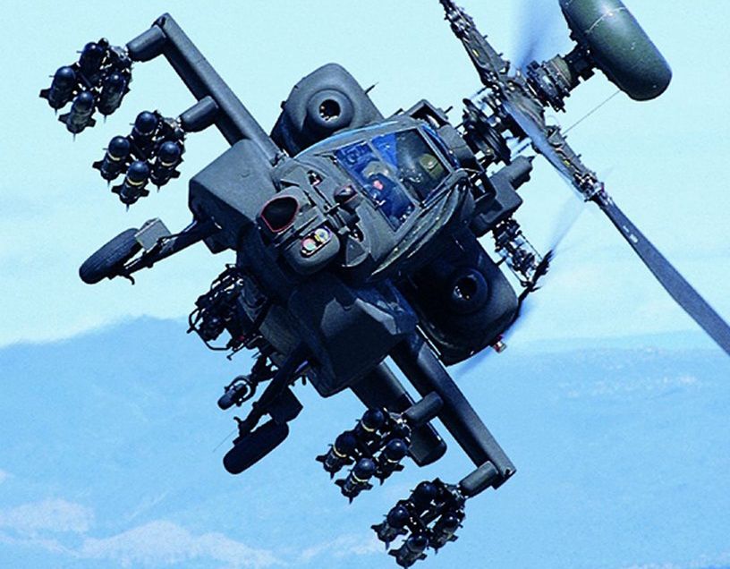 Śmigłowiec Apache z pociskami Hellfire