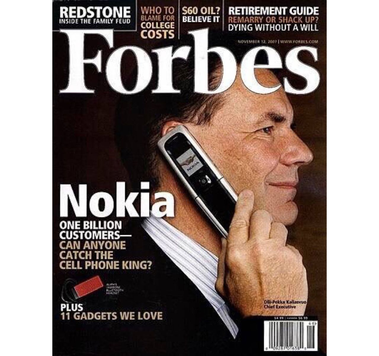 Okładka Forbesa z listopada 2007