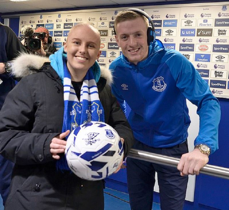 Laura odwiedziła Everton Football Club i spotkała się m.in. z Jordanem Pickfordem