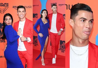 Dumny Cristiano Ronaldo chwali się ukochaną na MTV EMA. Pasują do siebie? (ZDJĘCIA)