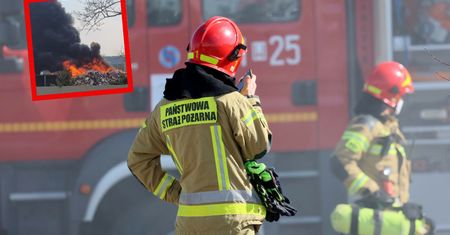 Płonie składowisko odpadów w Zachodniopomorskiem. RCB wysyła alerty