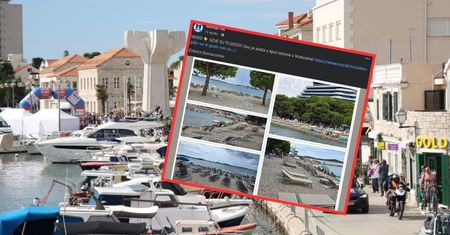 Ujęcia z plaży w Chorwacji. "Taka sytuacja nam odpowiada"