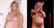 Ciężarna Ellie Goulding eksponuje imponujący brzuch w satynowej sukni. Błogosławiony stan jej służy? (ZDJĘCIA)