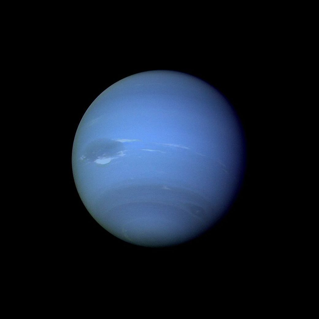 Zdjęcie Neptuna wykonane przez sondę Voyager 2.
