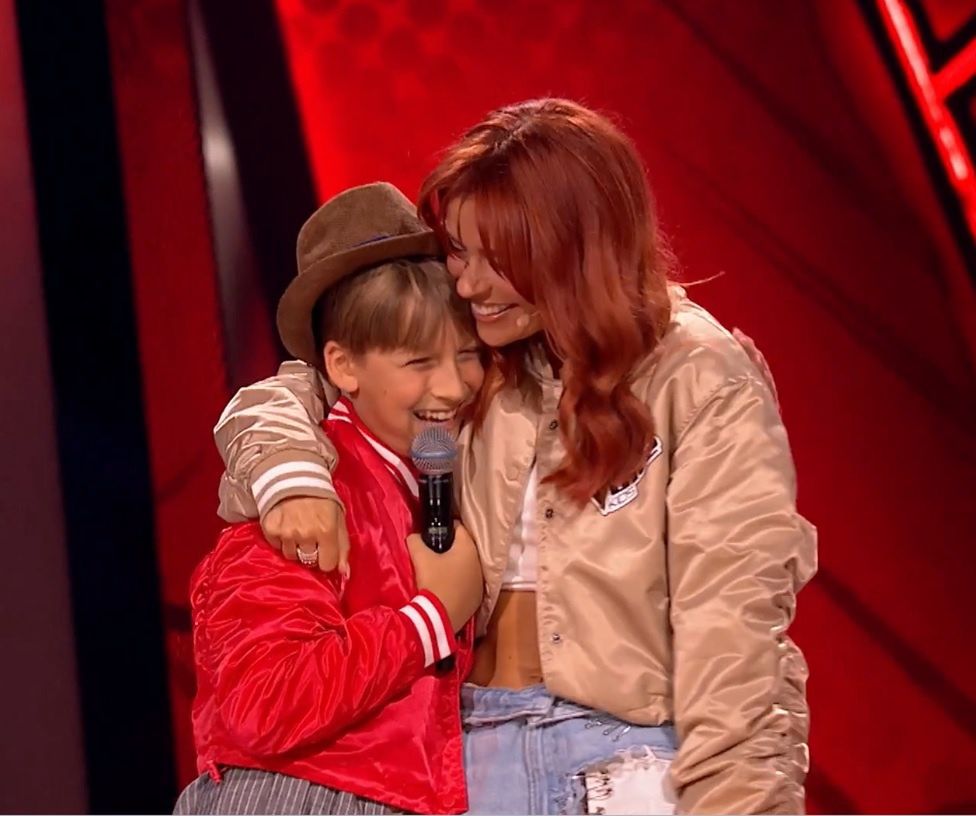 Natasza Urbańska i Miłosz w "The Voice Kids"