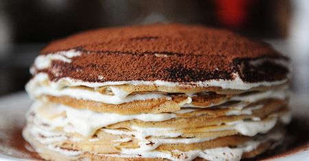 Naleśniki tiramisu bez mąki. Elastyczne i mięciutkie jak gąbeczka