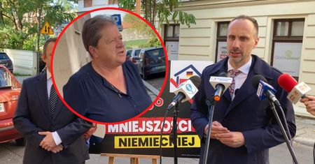Kobieta przerwała konferencję Janusza Kowalskiego? "Nie jest panu wstyd?"