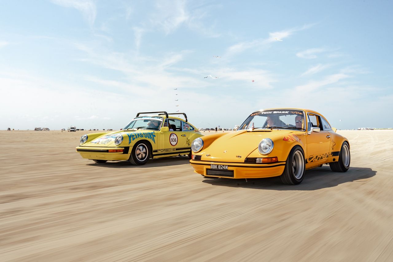 2200 km elektrykiem dla starych porsche na plaży z ograniczeniem prędkości. Czas na Petro Surf!