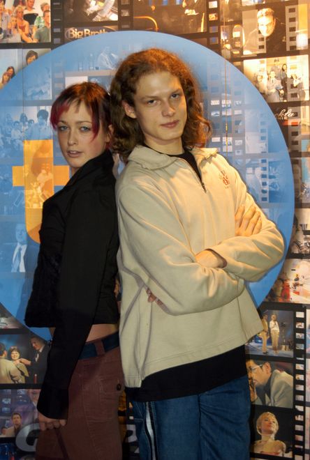 Matylda Damięcka i Adam Fidusiewicz w 2003 r.