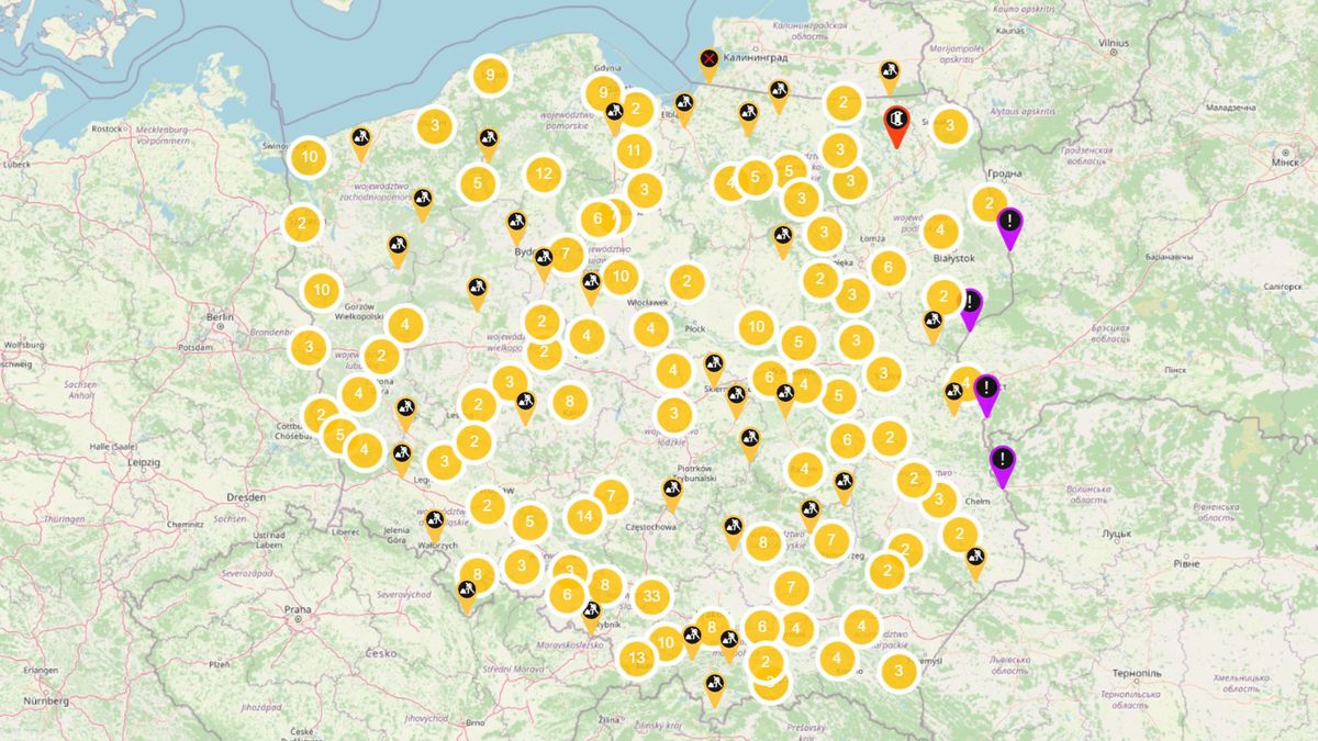 Interaktywna mapa GDDKiA