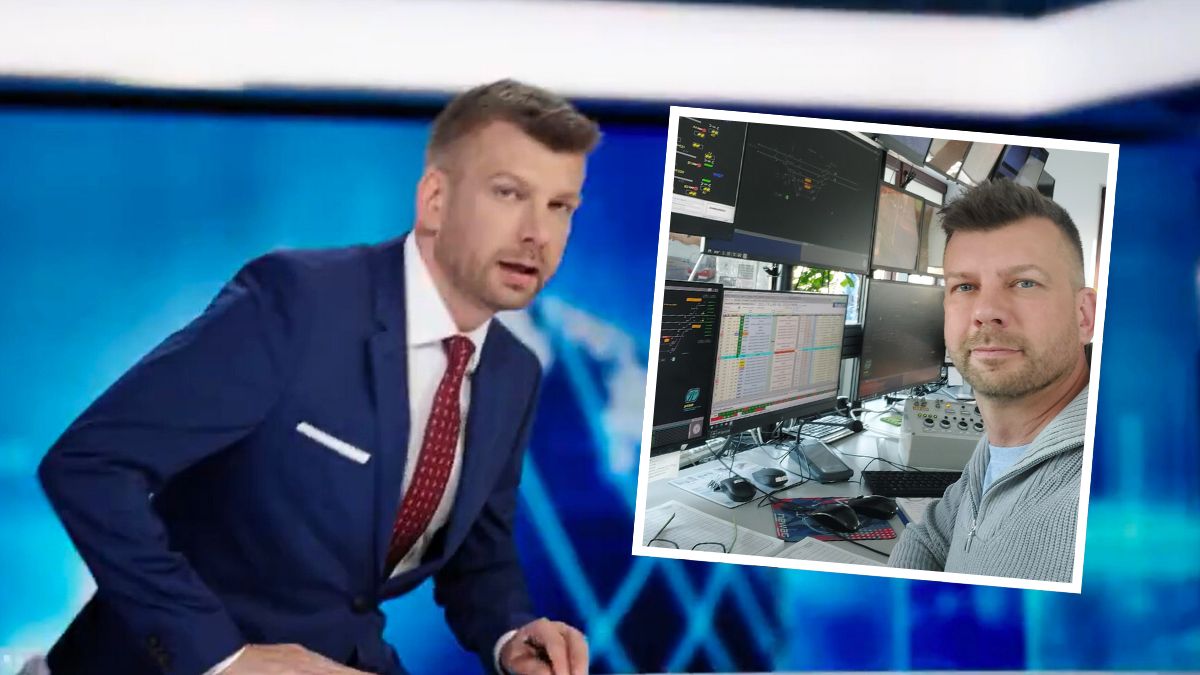 Prezenter Polsatu pracuje jako dyżurny ruchu w PKP
