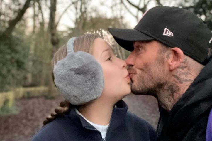 David Beckham całuje córkę w usta. Zdjęcie wywołało burzę wśród internautów