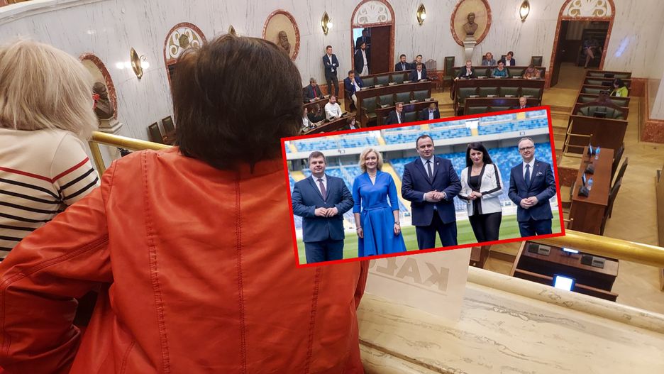Wojciech Kałuża, Beata Białowąs, Jakub Chełstowski, Izabela Domogała i Dariusz Starzycki