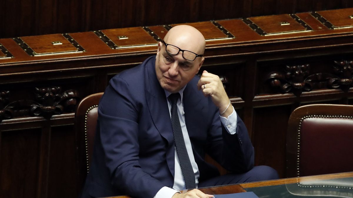 Defense Minister Guido Crosetto at the Government's urgent briefing on the outcomes of the NATO Washington summit in the Chamber of Deputies. Rome (Italy), August 01st, 2024 (Photo by Massimo Di Vita/Archivio Massimo Di Vita/Mondadori Portfolio via Getty Images)