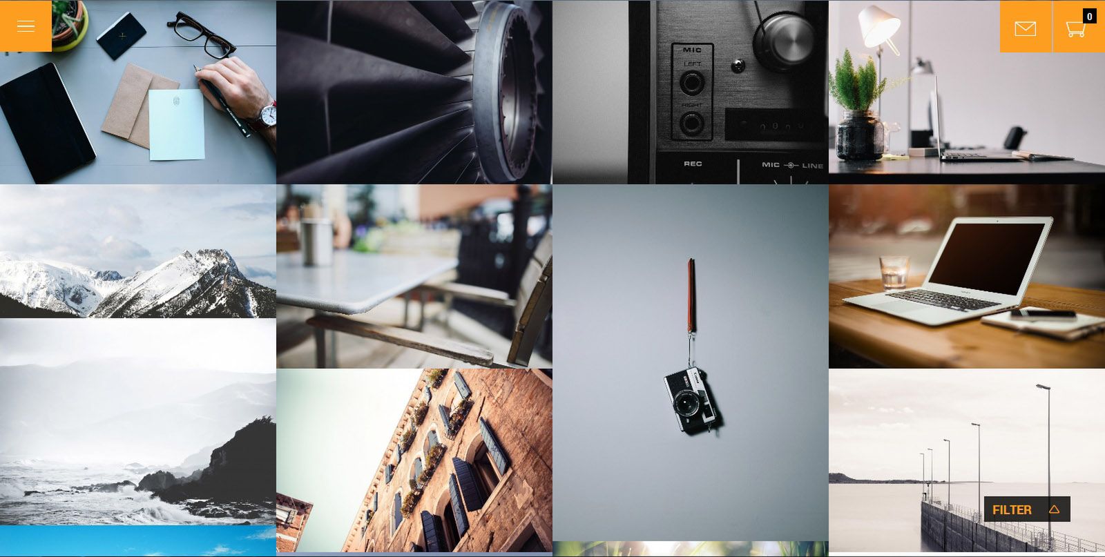 Jak cię widzą, tak cię piszą - przegląd szablonów Wordpress na portfolio fotografa 10