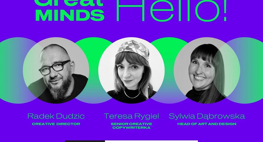 Radek Dudzic, Sylwia Dąbrowska, Teresa Rygiel w Great Minds