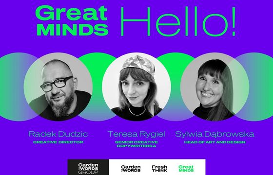 Radek Dudzic, Sylwia Dąbrowska, Teresa Rygiel w Great Minds