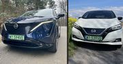 Dwa "elektryki" od Nissana. Modele Ariya i Leaf dzieli dekada, ale to przepaść