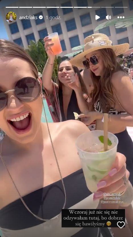 Andziaks szaleje w Miami z koleżankami. Świętowała wieczór popanieński