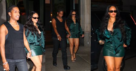 Rihanna odsłania nogi w kusej mini na randce z ASAP Rockym (ZDJĘCIA)