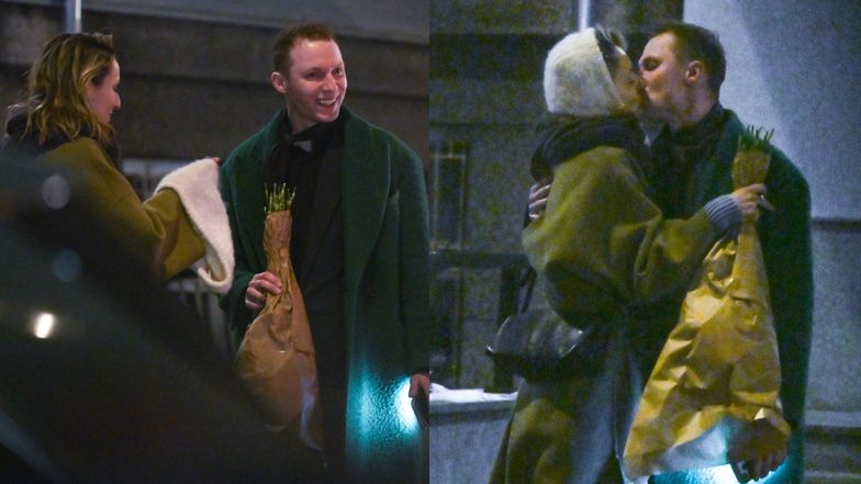 Igor Herbut i Pola Błasik pocałowali się przed wejściem do teatr